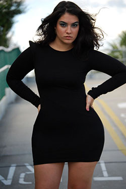 Curvy girls in dresses: Cocktail Dresses,  Bodycon dress,  Plus size outfit,  Sexy dresses,  Nadia Aboulhosn,  Cute Outfit For Chubby Girl  