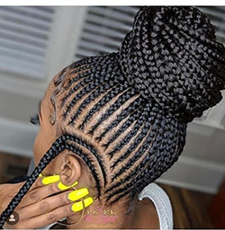 Braid ponytail hairstyles: Afro-Textured Hair,  Hairstyle Ideas,  Box braids,  Braided Hairstyles  