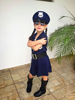 Cute Baby Girl Police Costume Ideas: Halloween costume,  Helpers Day Outfits,  Police Costume  