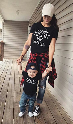 You re killin me smalls shirt mom: Infant clothing,  Mom And Son  