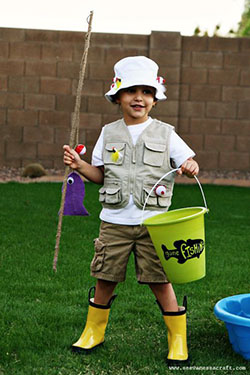 Kids fisherman costume Ideas: Halloween costume,  party outfits,  Helpers Day Outfits  