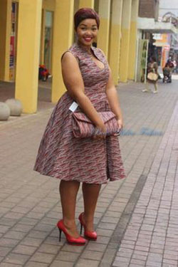 Plus size shweshwe dress: Plus size outfit,  Clothing Ideas,  Kente cloth,  Hairstyle Ideas,  Shweshwe Dresses Ideas  