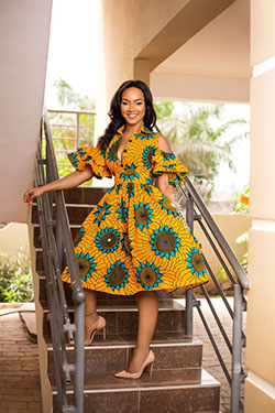 Best african print dresses: Ball gown,  Kente cloth  