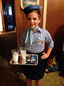 Child flight attendant Outfit Ideas: Halloween costume,  Helpers Day Outfits,  Airport Outfit Ideas  