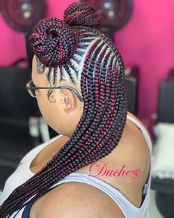 Penteados box braids on Stylevore