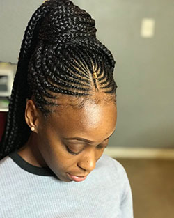 Latest ghana weaving shuku styles 2019: Afro-Textured Hair,  Braided Hairstyles  