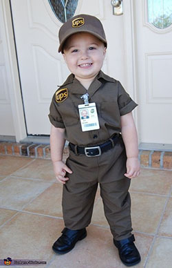 Ups toddler costume: Halloween costume,  party outfits,  Helpers Day Outfits  