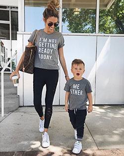Mom and son matching outfits: Mom And Son  