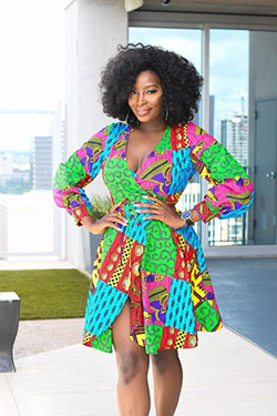 Wrap dresses with ankara: 