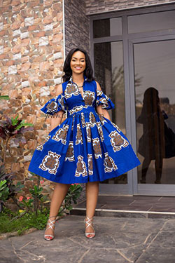 Short blue african dresses: African Dresses,  Kente cloth,  Dress printed,  Shweshwe Dresses Ideas  