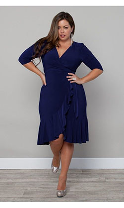 Wrap Around Dress For Curvy Women ...