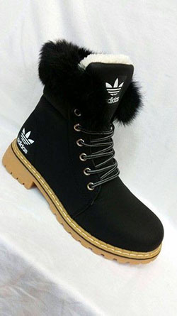 Black Adidas Ladies Boots With Fur: Adidas Originals,  Snow Boots Women  