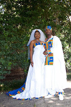 Ghana Matching Wedding Dresses For Couples: African Dresses,  Religious Veils,  African Wedding Outfits  