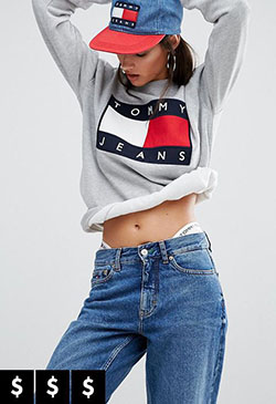 Beautiful Crop Top Outfits For Girls: Crew neck,  Tommy Hilfiger,  Tommy Hilfiger Tops  