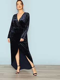 Sexy Wrap Around Cocktail Dress Ideas For Plus Size Women: party outfits,  Cocktail Dresses,  Wrap Around Dresses  