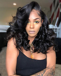 Barrel curls black hair, Lace wig, Long hair: Lace wig,  Afro-Textured Hair,  Bob cut,  Long hair  