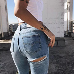 31 Best Butt Rip Jeans | Bum Ripped Jeans Images in April 2023