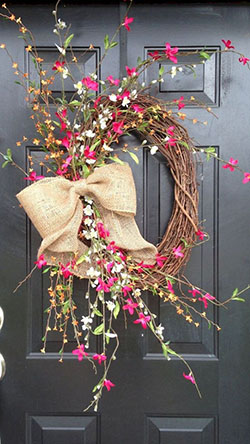 DIY Spring Wreath Ideas: Spring Wreaths,  Wreath ideas,  Front Door Decor,  Door Wreaths  