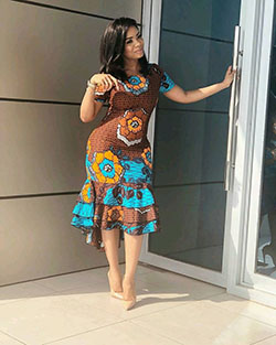 Beautiful Short Ankara Frocks For Ladies: Bodycon dress,  African Dresses,  Aso ebi,  Maxi dress,  Short Ankara Gown  