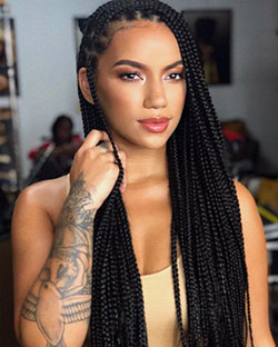 Select the best 30 inch box braids,: Lace wig,  Hairstyle Ideas,  Crochet braids,  Box braids,  Braided Hairstyles,  Synthetic dreads  