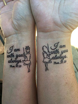 Most liked by teens sisters swinging tattoo, Anchors End Tattoo: Tattoo Ideas,  Body art  