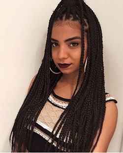 TranÃ§as box braids preta: Afro-Textured Hair,  Long hair,  Hairstyle Ideas,  Box braids,  Braided Hairstyles,  Cabelo cacheado  