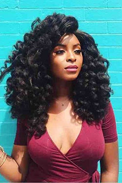 Freetress braids 2x ringlet wand curl: Afro-Textured Hair,  Crochet braids,  Janet Collection  