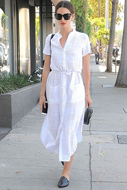 Celebrities Inspired Outfit For Summer: shirts,  Summer Cotton Outfit  