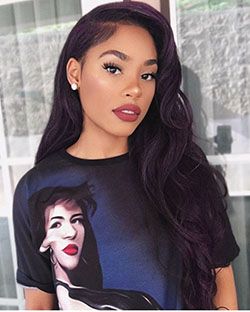Most popular suggestions for itsmyrayeraye purple hair: Afro-Textured Hair,  Body Goals,  Regular haircut,  Virgin Hair  