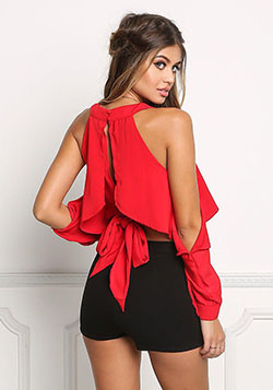 Ideas on cool fashion model, Tube top: Cocktail Dresses,  Sleeveless shirt,  Red top  