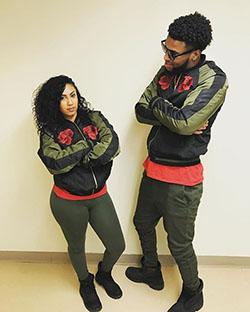 Fantastic matching style tips for couple: Couple costume,  Matching Nike Outfits  