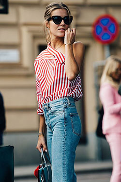 Unique And Special Style striped shirt outfit ideas: 
