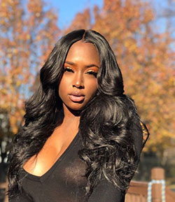 Body wave hair with leave out: Lace wig,  Long hair,  Body Goals  
