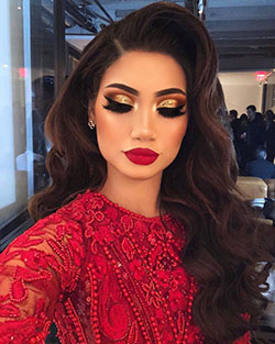 Once in life time red dress makeup, Eye Shadow: Eye Shadow,  Make-Up Artist,  Makeup Geek,  Red Lips  