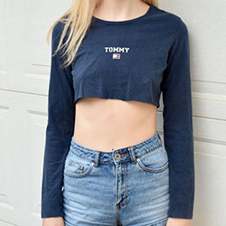 Cute Tommy Hilfiger Crop Tops For Girls: Crop top,  Tommy Hilfiger,  Tommy Hilfiger Tops  