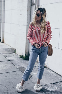 Red And White Shirt Outfit For Casual wear: shirts,  Casual Blouse  