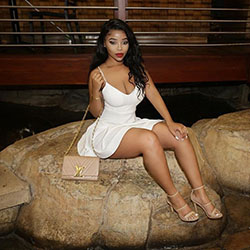 Hot Black Girl In Mini White Dress | Sexy Hot Girl Outfit For Dating: Hot Black Girls,  Sexy Girl  