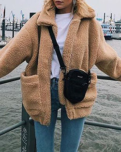 Teddy jackets inspiration for girls.: winter outfits,  Teddy Jacket  
