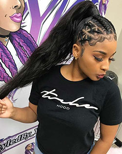 Fine and perfect weave ponytail styles: Afro-Textured Hair  