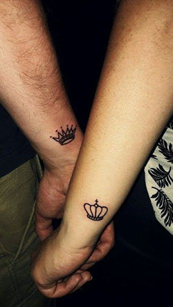 Powerful tips! couple tattoo crown, Body art: Hot Girls,  Body piercing,  Body art,  Couple Tattoo  