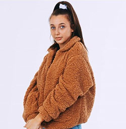 Poopy Jacket Emma Chamberlain: Teddy Jacket,  Emma Chamberlain  