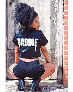 Black Girl Swag Outfit Ideas: Crop top,  Swag outfits,  Baseball uniform  