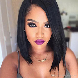 Black Bob Hairstyles 2019 With Bangs: Lace wig,  Bob cut,  Short hair,  Regular haircut,  Bob Hairstyles  