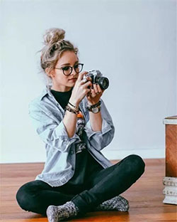 School Cute Outfits With Buns: Punk fashion,  Messy Bun Outfits  