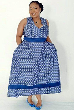 Fashionable shweshwe dresses instagram, African wax prints: Wedding dress,  African Dresses,  Shweshwe Dresses,  Pleated Dress  