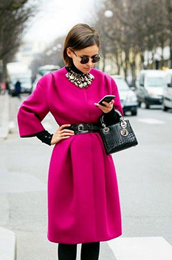 Great ideas for perfect pink coats For Women: Pink Outfits Ideas  