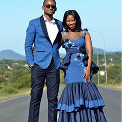 Well Admired Tswana Attire With African Wax Prints: Wedding dress,  African Dresses,  Dress code,  Shweshwe Dresses  