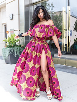Long Gown For Ankara Style For women: Cocktail Dresses,  Aso ebi,  Maxi dress,  Ankara Outfits  