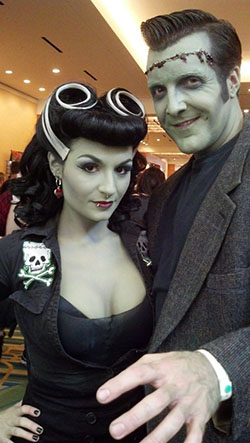 London Most Admired Frankenstein Couple Halloween Costumes: Halloween costume  