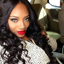 Bold Red Lip Makeup Look: Hair Color Ideas,  Beautiful Girls,  African Girl Makeup  